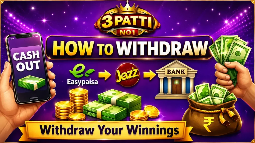 3 patti no 1 withdrawal