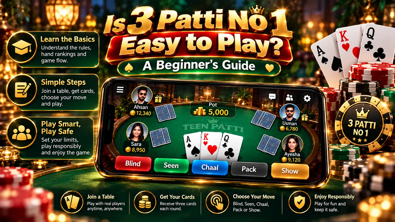 3 Patti No 1 Beginner Guide for new players