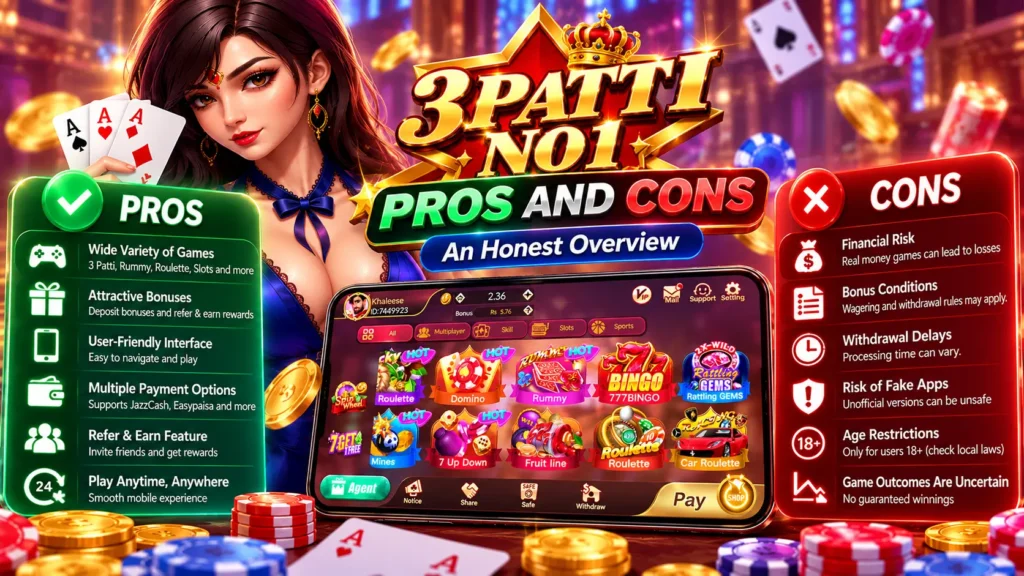 3 Patti No 1 Pros and Cons
