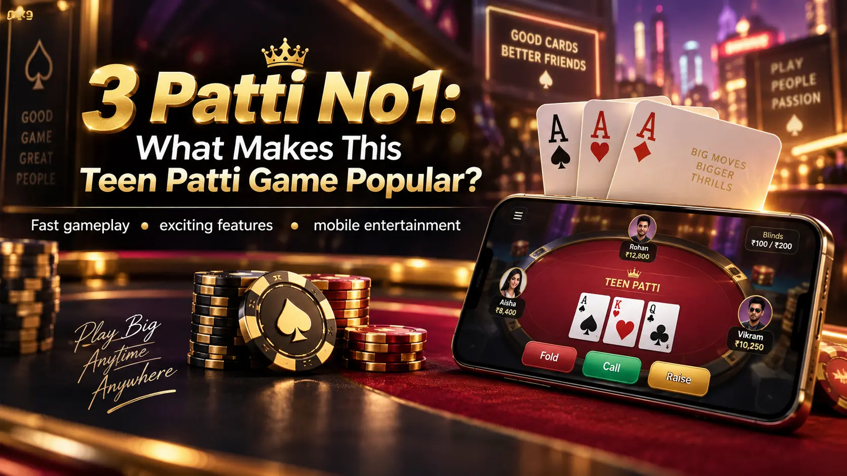 3 Patti No 1 Teen Patti Game mobile card gameplay