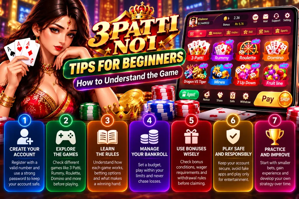 3 Patti No 1 Tips for Beginners bonuses and referrals