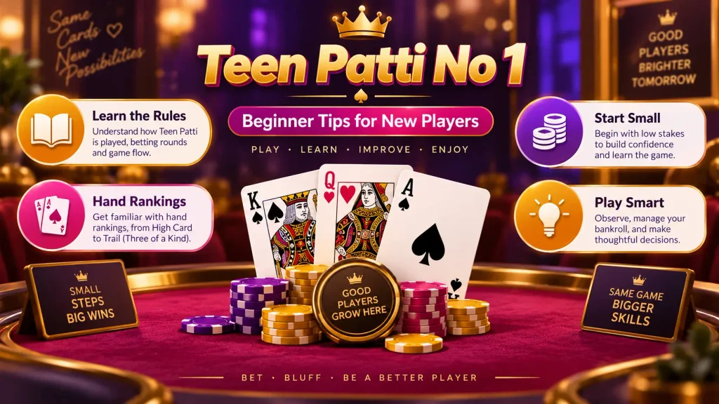 Teen Patti No 1 Tips for New Players