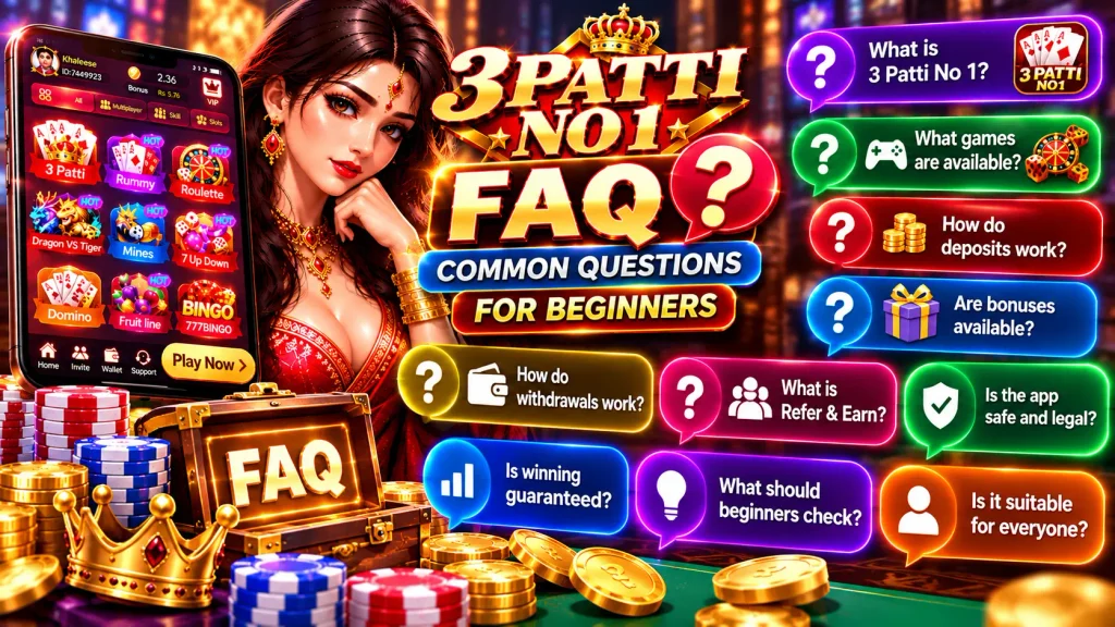 3 Patti No 1 FAQ common questions for beginners